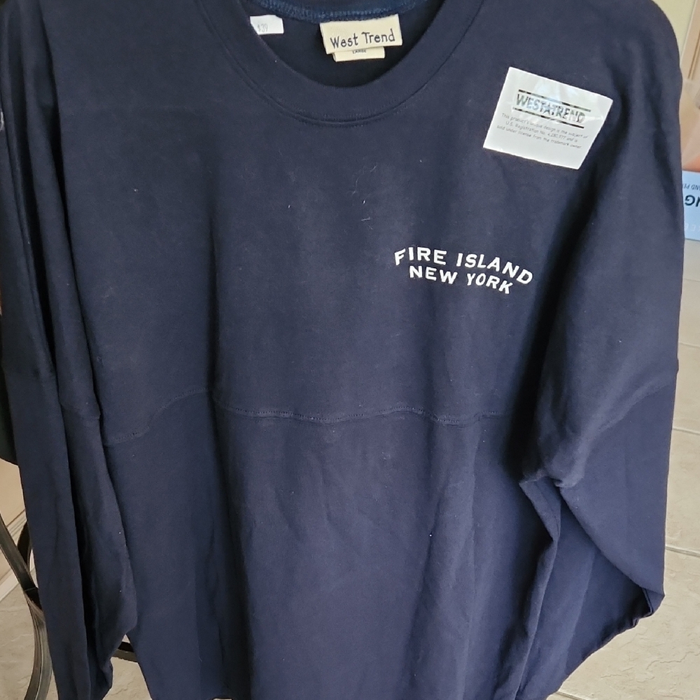 West Trend Navy Sweatshirt